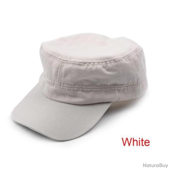 Casquette plate militaire mod�le B - Blanc