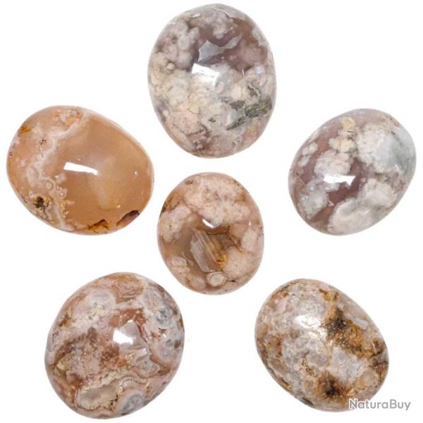 Galet agate fleur - A l'unit� 141 � 220 grammes