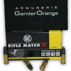 Cartouche Cal. 22 lr RWS Rifle Match S X50