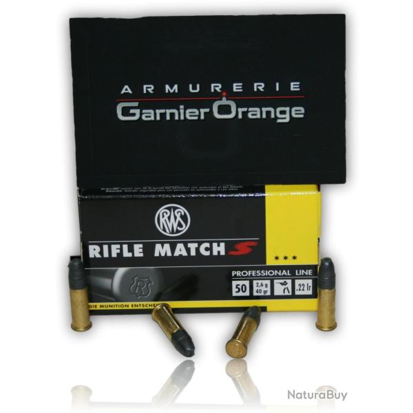 Cartouche Cal. 22 lr RWS Rifle Match S X50
