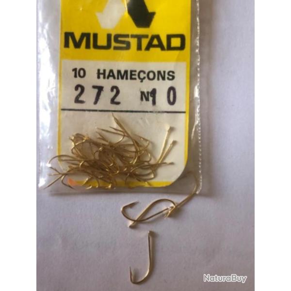 36 hame�on n 10 palette ref 272 dor� droit tige longue p�che coup mustad