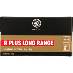 .22 lr. R PLUS Long Range 2,8g/43grs. (Calibre: .22 lr.)