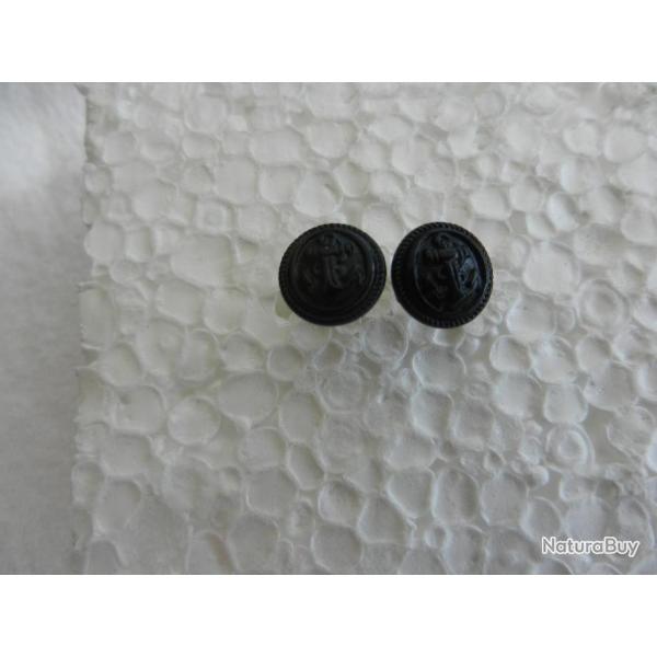 paire de boutons de k�pi marine couleur noir