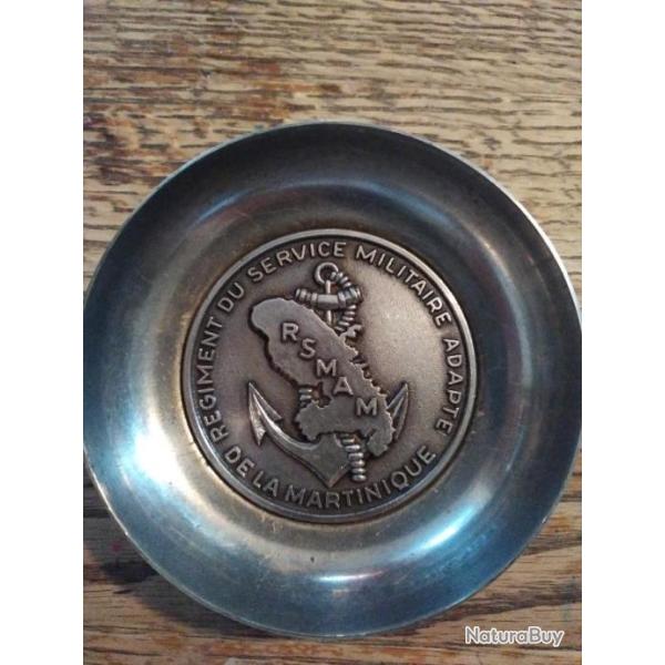 Coupelle militaire argent� R�giment du service militaire adapt� de la Martinique RSMAM