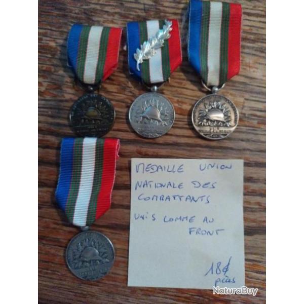 M�daille Union nationale des combattantsVente � l unit�