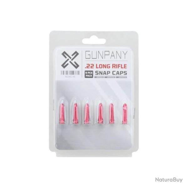 Douille amortisseur snap caps cartouche factice pour le tir � sec et le drill - 22lr 6 pi�ces