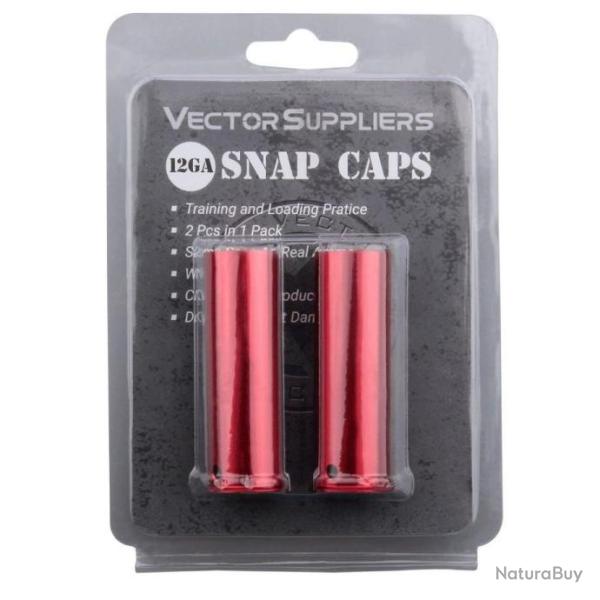 Douille amortisseur snap caps cartouche factice pour le tir � sec et le drill - Calibre 12 2 pi�ces