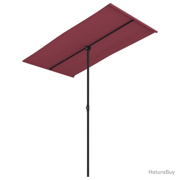 Parasol d'ext�rieur avec m�t en aluminium 180 x 130 cm bordeaux 02_0008213