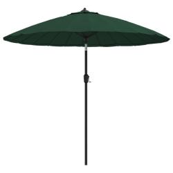 Parasol d'ext&eacute;rieur avec m&acirc;t en aluminium 270 cm vert 02_0008224
