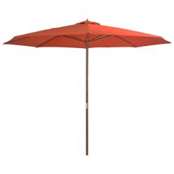 Parasol mobilier de jardin avec m&acirc;t en bois 350 cm orange 02_0008130
