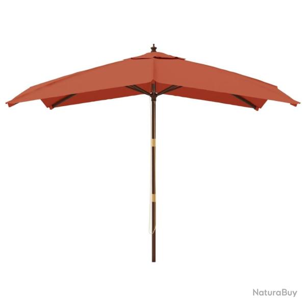Parasol de jardin avec m�t en bois 300 x 300 x 273 cm orange 02_0008365