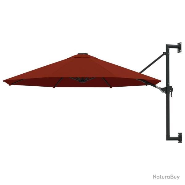 Parasol mural avec m�t en m�tal 300 cm orange 02_0008684