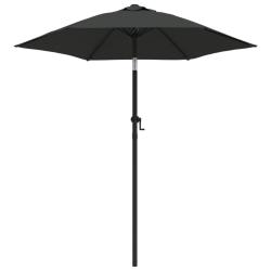 Parasol ext&eacute;rieur 200 x 211 cm aluminium anthracite 02_0008040