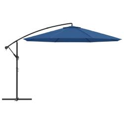 Parasol d&eacute;port&eacute; avec m&acirc;t en aluminium 350 cm bleu 02_0008481
