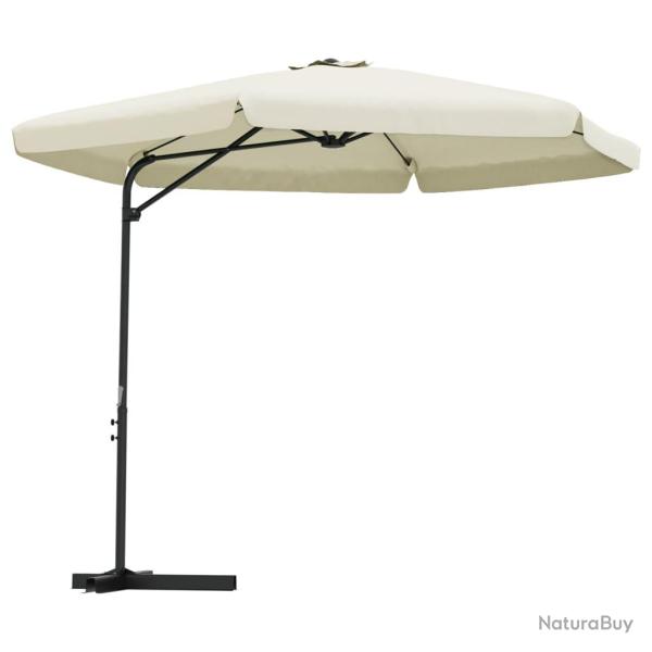 Parasol d'ext�rieur avec m�t en acier 300 cm blanc sable 02_0008189