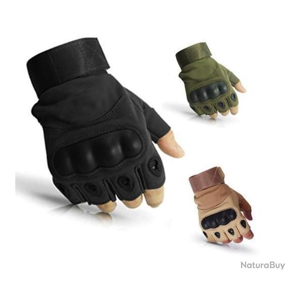 Paire de Gants Tactiques Militaire / Airsoft / Chasse Motos 3 Couleurs LIVRAISON OFFERTE