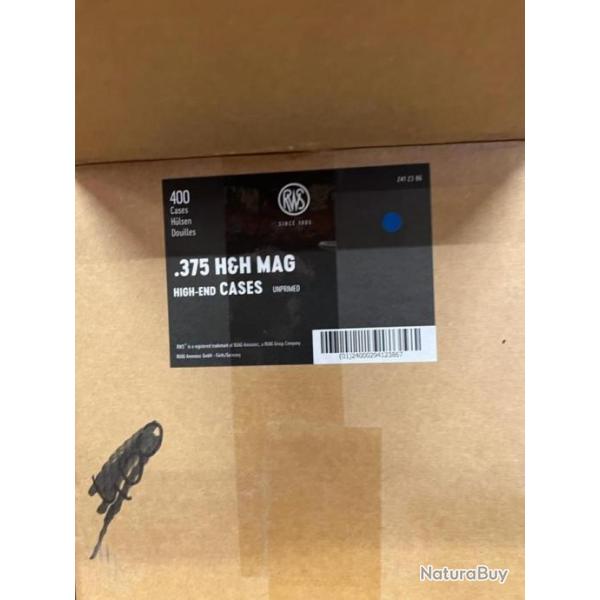 150 douillles RWS DOUILLES .375 H&H MAG