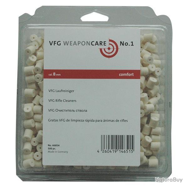 Boite de tampons de nettoyage VFG comfort pour armes cal.8mm par 500