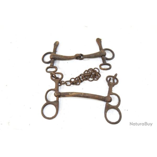Mors de bride de cavalerie dbut 20e Sicle. Militaire ou civil, reconstitution WW1 WW2