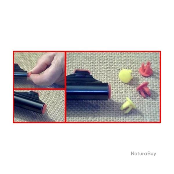 GUN PLUG ROUGE ET JAUNE  PAR 10