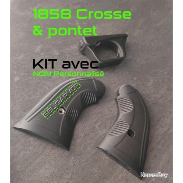 1858 - kit crosse poign�e grip et pontet personnalis� 10 lettres max (vendu sans l'arme)