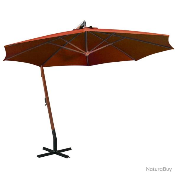 Parasol suspendu avec mt 3,5 x 2,9 m bois de sapin orange 02_0008721