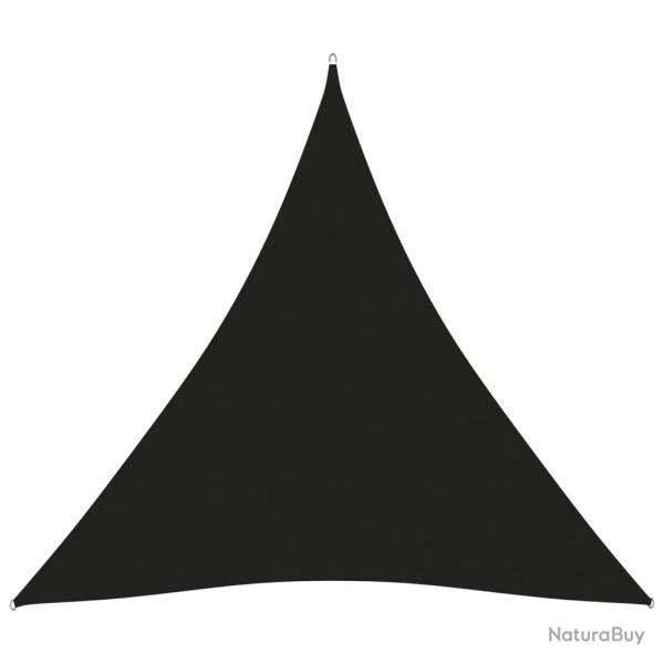Voile toile d'ombrage parasol tissu oxford triangulaire 5 x 5 x 5 m noir 02_0009908