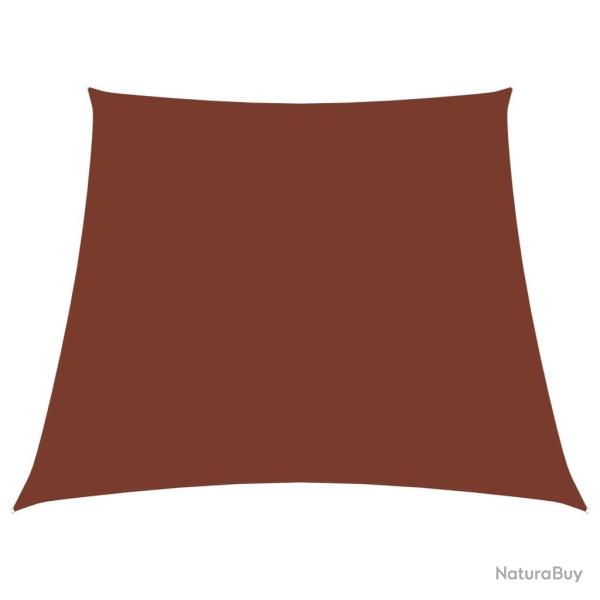 Voile toile d'ombrage parasoltissu oxford trapze 2/4 x 3 m terre cuite 02_0009757