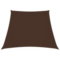 Voile toile d'ombrage parasol tissu oxford trap&egrave;ze 2/4 x 3 m marron 02_0009752