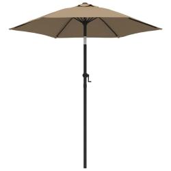 Parasol 200 x 211 cm aluminium taupe 02_0008730