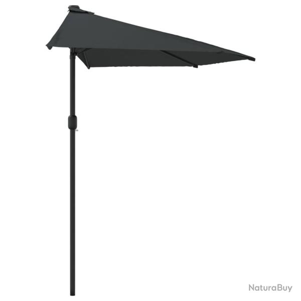 Parasol demi de balcon et m�t en aluminium 270 x 135cm anthracite 02_0008310