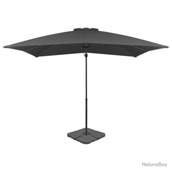 Parasol avec base portable 2,5 x 2,5 cm anthracite 02_0008045