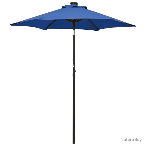 Parasol avec lumi�res led 200 x 211 cm aluminium bleu 02_0008090