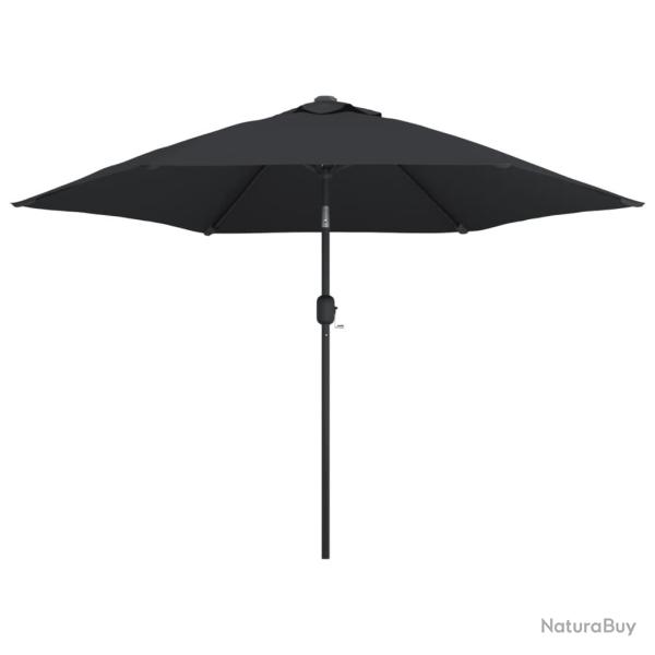 Parasol d'ext�rieur avec poteau en m�tal 300 cm noir 02_0008280