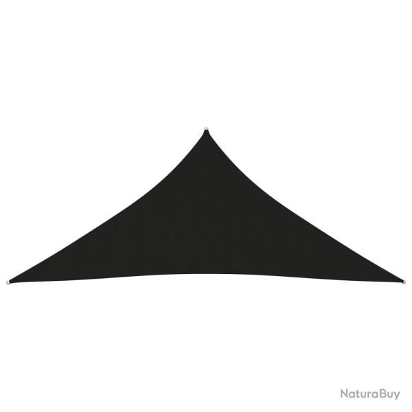 Voile toile d'ombrage parasol tissu oxford triangulaire 3,6 x 3,6 x 3,6 m noir 02_0009816