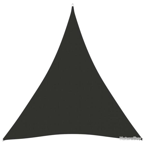 Voile toile d'ombrage parasol tissu oxford triangulaire 4 x 5 x 5 m anthracite 02_0009886