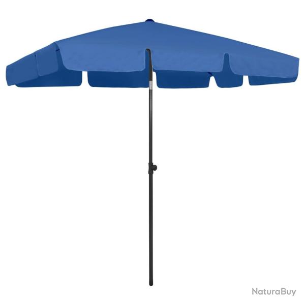 Parasol de plage 200 x 125 cm bleu 02_0008385