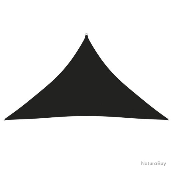 Voile toile d'ombrage parasol tissu oxford triangulaire 3 x 3 x 4,24 m noir 02_0009830