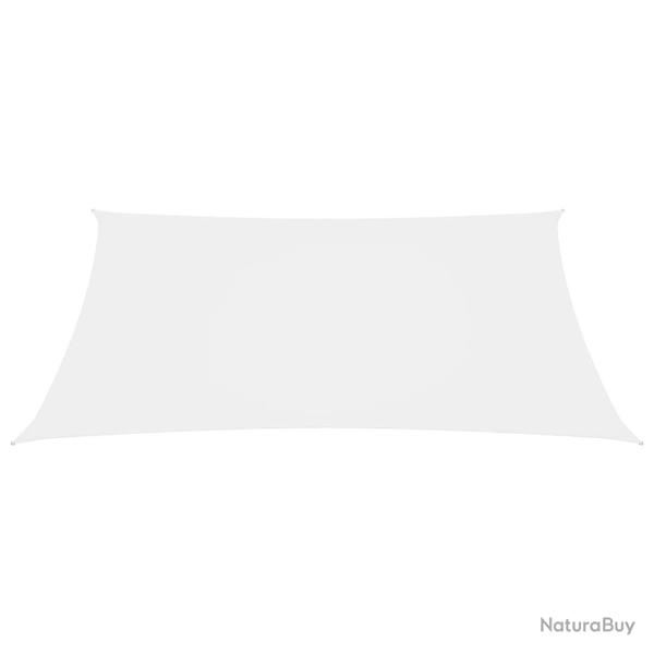 Voile toile d'ombrage parasol tissu oxford rectangulaire 3 x 4,5 m blanc 02_0009670