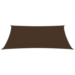 Voile toile d'ombrage parasol tissu oxford rectangulaire 2 x 4,5 m marron 02_0009622
