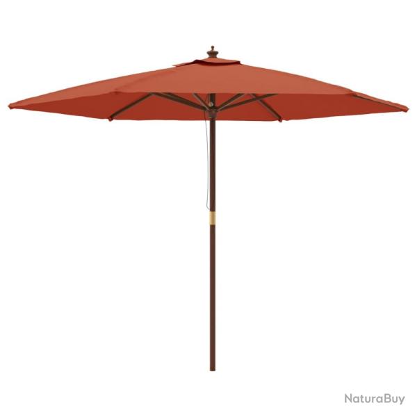 Parasol de jardin avec m�t en bois 299 x 240 cm orange 02_0008364