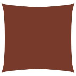 Voile toile d'ombrage parasol tissu oxford carr&eacute; 6 x 6 m terre cuite 02_0009534