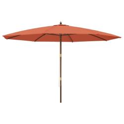 Parasol de jardin avec m&acirc;t en bois 400 x 273 cm orange 02_0008366