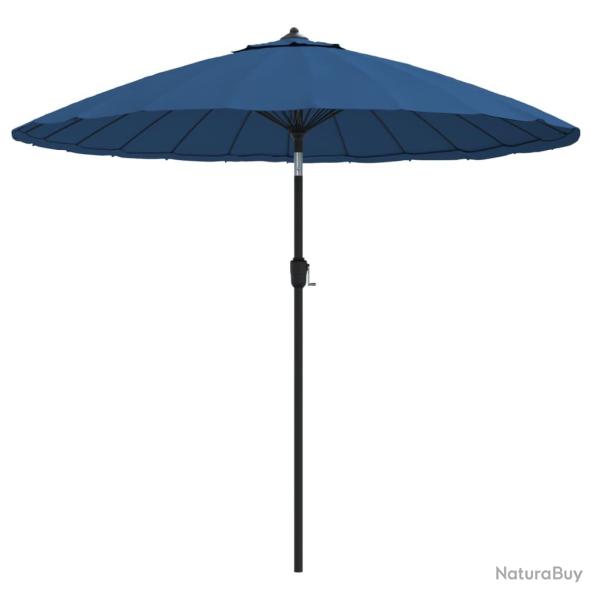 Parasol d'ext�rieur avec m�t en aluminium 270 cm bleu 02_0008220