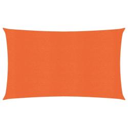 Voile toile d'ombrage parasol 160 g/m&sup2; PEHD 2 x 5 m orange 02_0009238