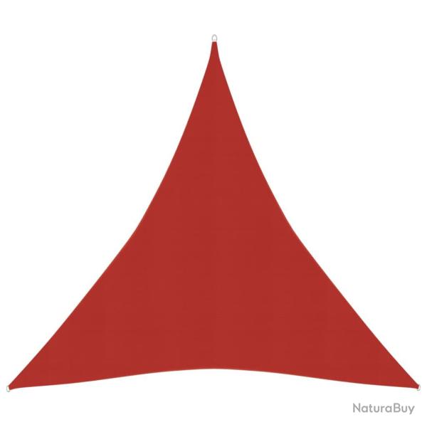 Voile toile d'ombrage parasol 160 g/m� PEHD 5 x 6 x 6 m rouge 02_0009288