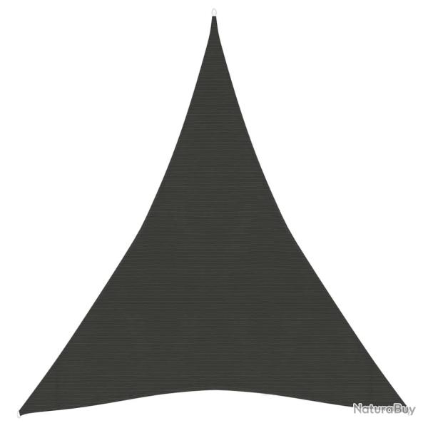 Voile toile d'ombrage parasol 160 g/m PEHD 5 x 6 x 6 m anthracite 02_0008942