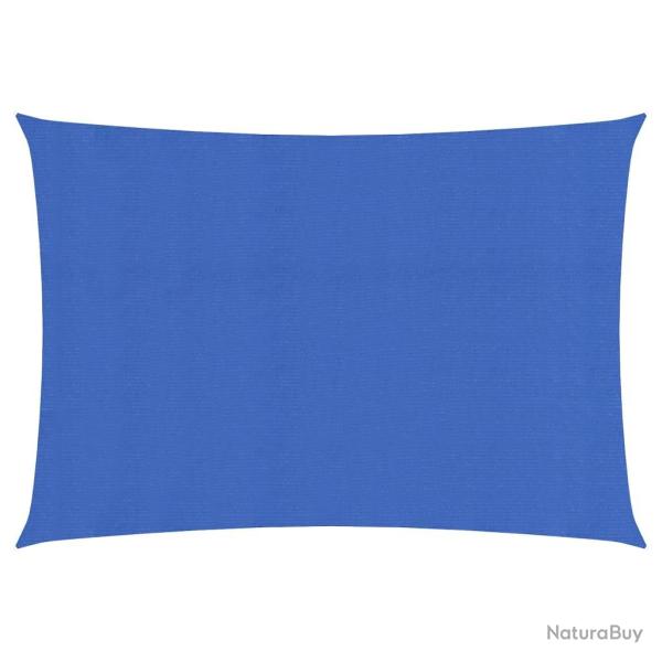Voile toile d'ombrage parasol 160 g/m� PEHD 2 x 4,5 m bleu 02_0009056