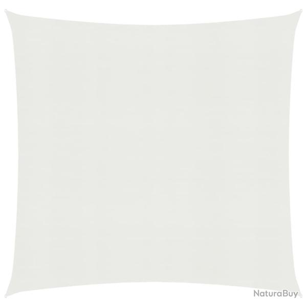 Voile toile d'ombrage parasol 160 g/m� PEHD 4,5 x 4,5 m blanc 02_0009023