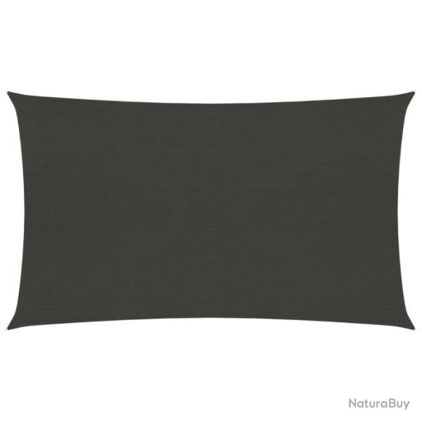 Voile toile d'ombrage parasol 160 g/m� PEHD 3,5 x 5 m anthracite 02_0008916